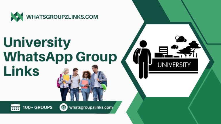 University WhatsApp Group Links